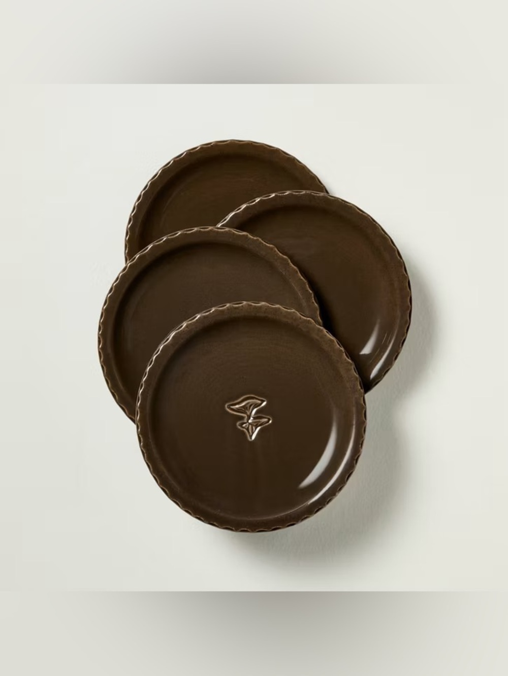 Hearth and Hand by Magnolia Mushroom Plate Set in Brown